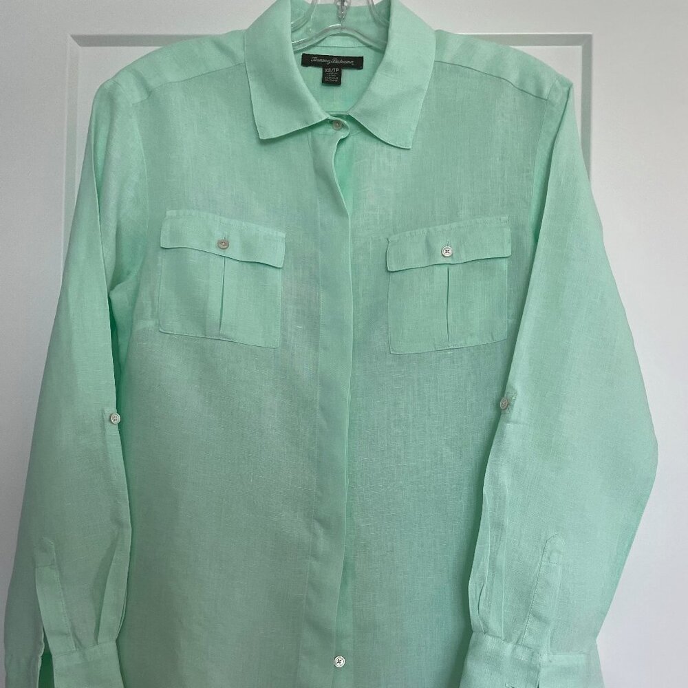 Tommy Bahama XS Women's Long-sleeve Linen Shirt